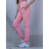 Women's pants is ISEE, size 46, pink color