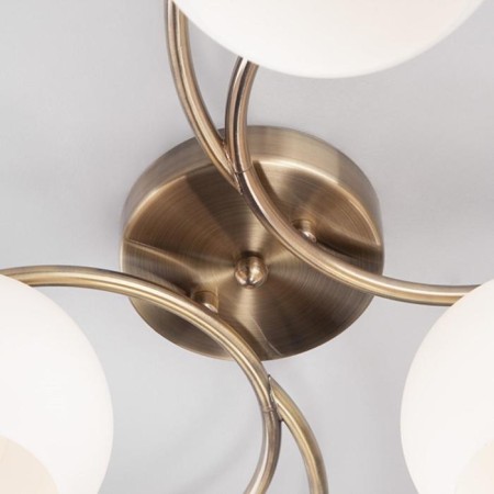 Alba chandelier, 4x40W E27, bronze color-2