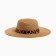 Women's hat with a leopard strap minaku brown color, river 58