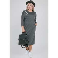 Female dress, size 58, gray color