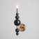 Sconces "Siena" 1he14 40W black and gold 12x17x40 cm