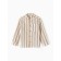 Shirt for a boy, minku: eco style, beige color/strip, height 122 cm