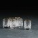 Set of piles for wine "Mill", gold laying, 35 ml, crystal, 6 pcs
