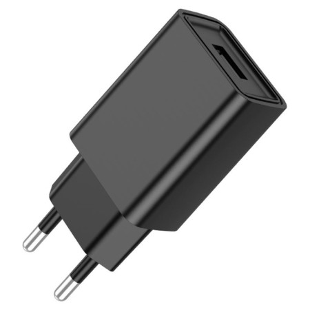 Network charger Borofone BA68A, USB, 2.1 A, black-1