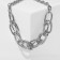 Necklace "chain" exclusive, silver color, 45 cm