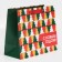 Laminated horizontal “Multi -colored Christmas trees”, ML 27 x 23 x 11.5 cm, New Year