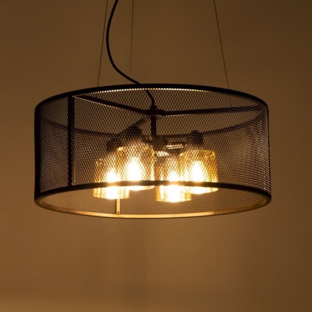 Suspended Citilux “Robin” CL535245, 50x50x120 cm, 4x60W, E14, brown color-10