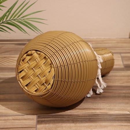 Vase wicker, floor 27x27x50 cm-3