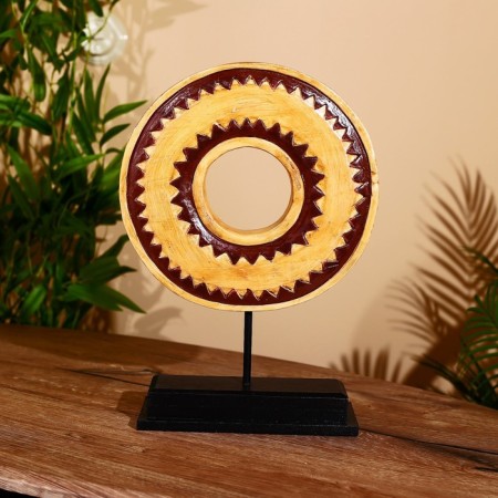 Decor "Ring" on the stand, Albezia 25x9x36 cm-1