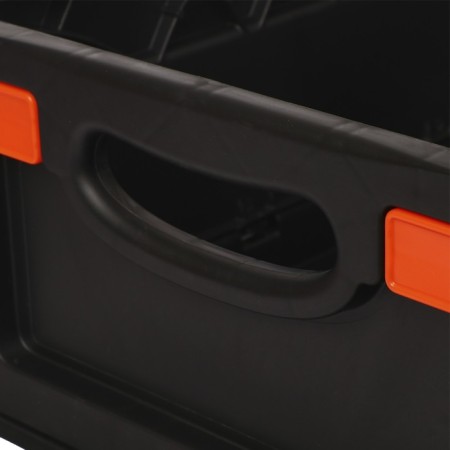 Folding box, plastic, 40 × 30 × 17 cm, black-1