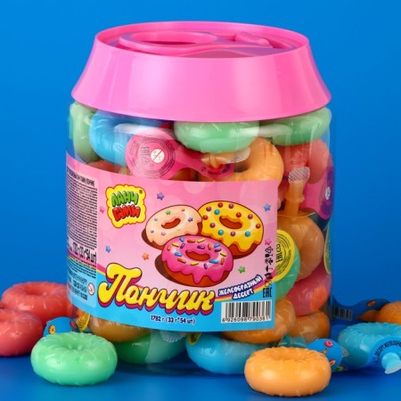 Iron -shaped dessert "Donut", assorted, 33 g