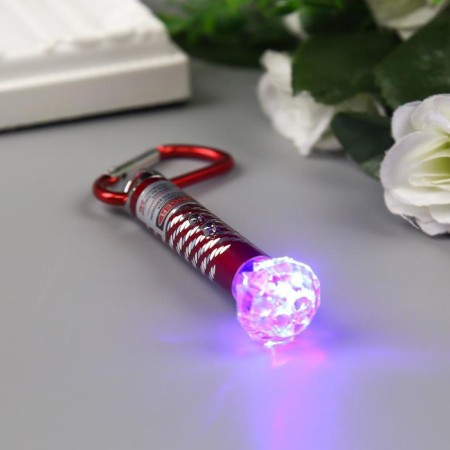 Flashlight+laser on a carbine of 4 modes "dashes" mix 8x1.9x1.9 cm-2