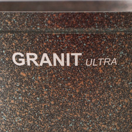 Granit Ultra (Original), 5 l, d = 28 cm, glass cover, anti-stick coating, black color, black-5