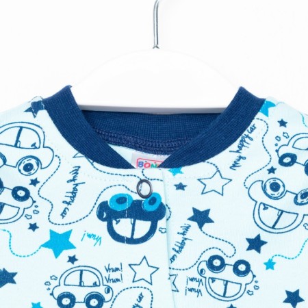 Nursery blouse, blue/cars, height 68 cm-1