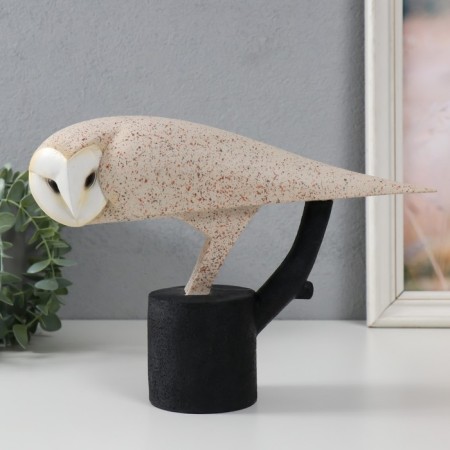 Souvenir Polystone "Owl - the user of the siberian on the stand" Sanding 28x8.8x20 cm