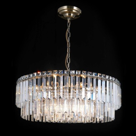 Suspended chandelier Citilux “Foundation” CL303223, 12X60W, E14, brown color