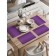 A set of napkins for setting the Violet shine table, rectangular, rounded edges, size 30x46 cm, 4 pcs