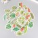 Stickers for creativity "Exotic leaves" embossing gold set 48 pcs 9x7x0.8 cm