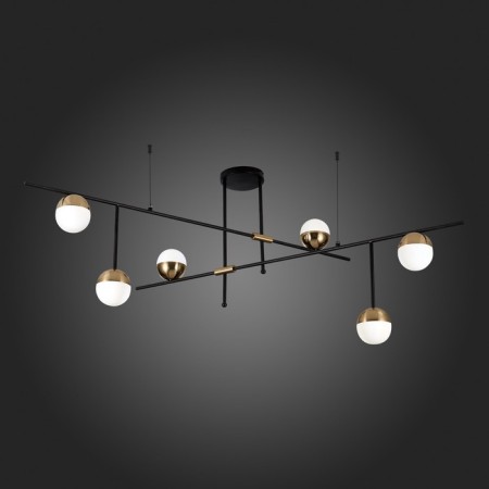 Ceiling Ceiling ST LUCE. SL1507.422.06. Albero. 6x5 watts, G9, 4000k, 163.5x20x75 cm, black color-2