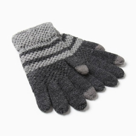 Male gloves, gray color, size 10