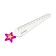 Plastic line 12 cm "star", purple