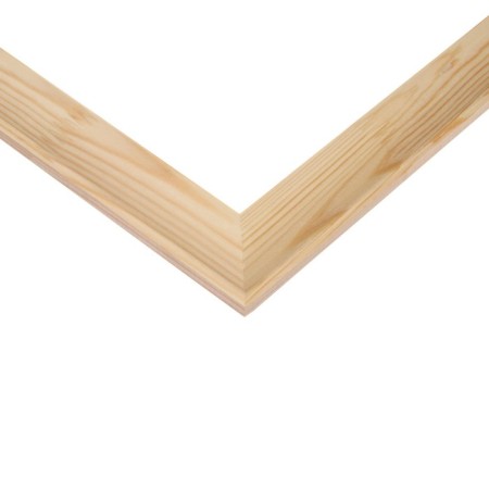 Frame for paintings (mirrors) 50 x 50 cm, profile 37 x 18 mm, emma, unpainted wood (suitable for decoration)-2