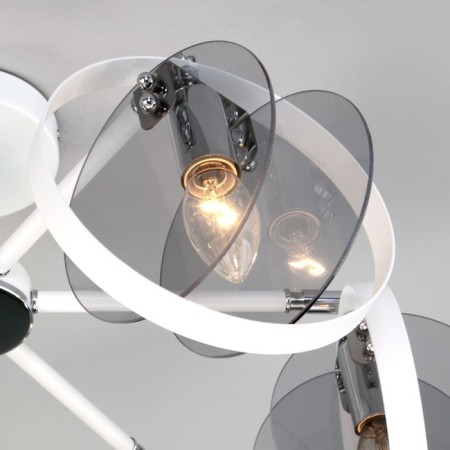 Ceiling lamp in the style of loft Gallo, 60W, E14, 85x85x18.5 cm-2
