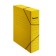 Archive folder on gum Calligrata, microhofrocarton, 75 mm, up to 700 l, yellow