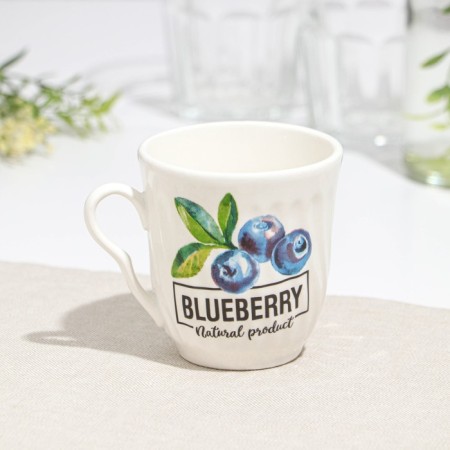 Mug "Fruits", 200 ml, ceramics, mix-8