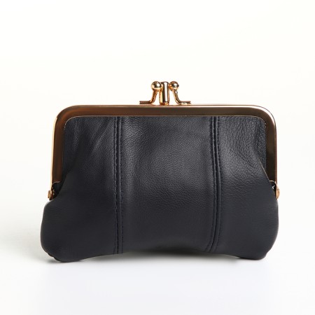 Cosmetic bag on the farmar, 2 departments, blue color-1