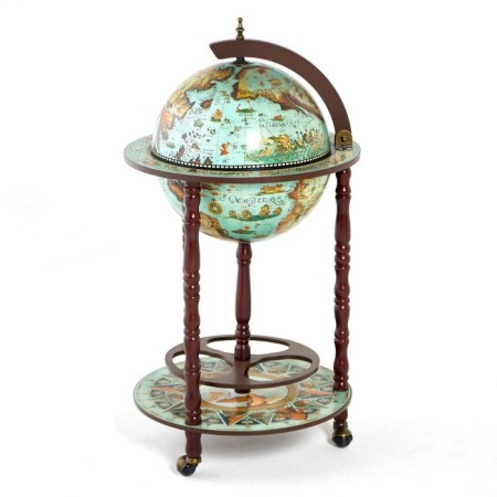 Globe bar decorative "World Traveling Map" 87x47x47 cm