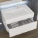Walked shells Uperwood Lotus 80 cm, rectangular, white matte