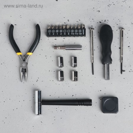 A set of tools in the T -shirt "100% man", gift packaging, 14x22cm-4