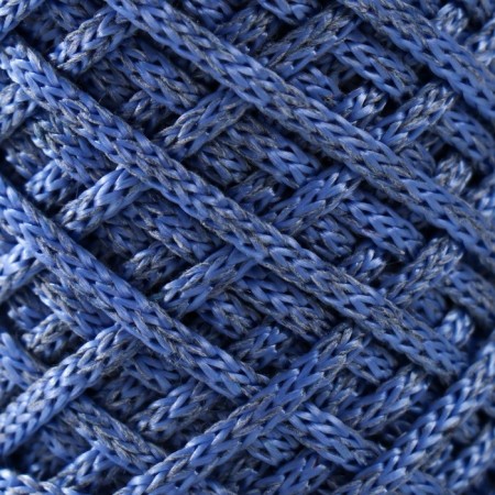 Knitting cord 35% cotton, 65% polypropylene 3 mm 85m/160 ± 10 g (blue-gray/cornflower)-2