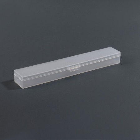 Organizer for storage, with a lid, 3.1 × 18.9 × 2.2 cm, the color is transparent-3