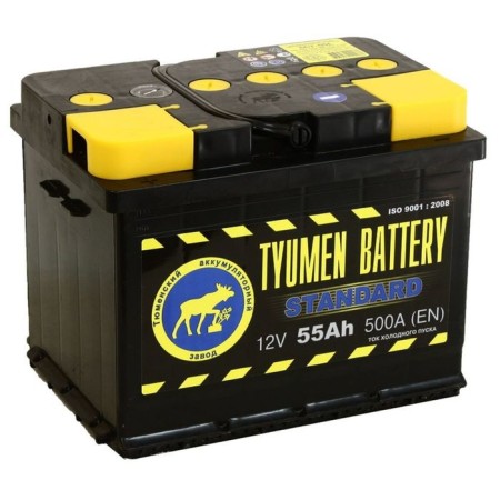 Battery Tyumen 55 ACH 6ST-55L, Standard