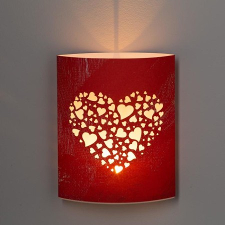 LED figure "Heart" 13 × 16 × 5 cm, cardboard, battery AAX2 (not complete), glow warm white-3
