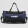 Sports bag with lightning, 3 outer pockets, long belt, black/blue color
