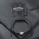 Bracelet unisex "hematite" skull, black color with silver, d = 6 cm