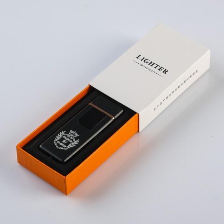 Electronic lighter "Winner No. 1 in life", USB, spiral, 3 x 7.3 cm, black-5