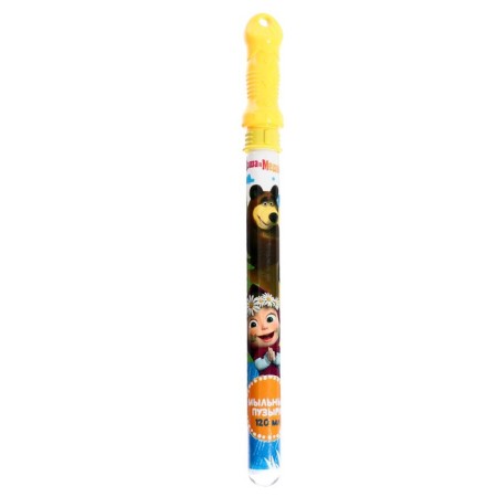 Soap bubbles "Masha and the Bear" flask in a thermal switch, 120 ml
