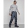 Semi-combinezone ski insulated male winter, size 54, dark gray color