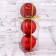 Set of balls plastic D-10 cm, 3 pcs "Classic Assorted" red