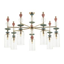Bizet chandelier, 7x40W E14, color gold, IP20