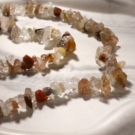 Beads on the thread of crumb "Agat", 84cm-1