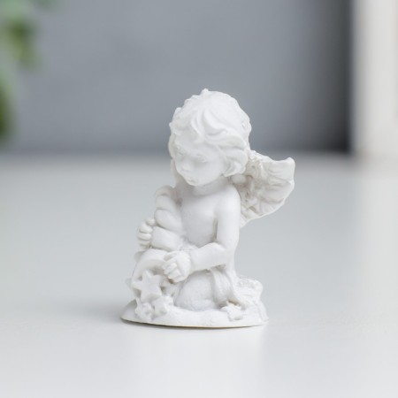 Polystone souvenir "Snowthrough angel with stars" mix 4x3x2.5 cm-5