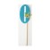 Topper "0", with a crown, blue color