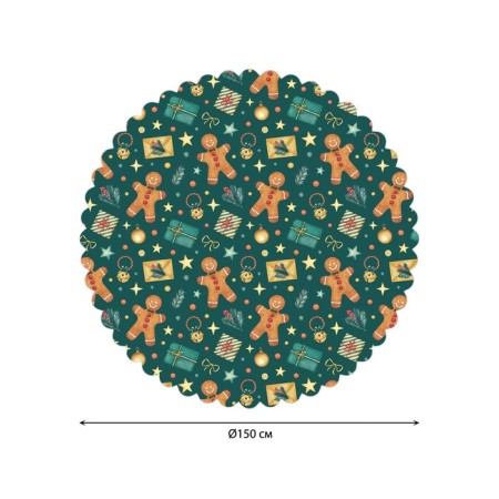 The tablecloth "Christmas mood", round, Saten, d = 150 cm-1