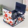Casket for needlework "Summer flowers on white" 19x26x14.5 cm
