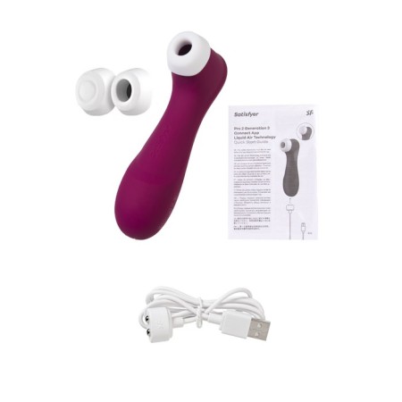 Satiffyer Pro 2 Generation 3, Bluetooth/App, Red color clitoris.-18